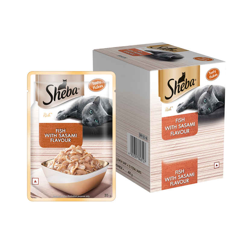 Sheba Rich Adult Fish with Sasami Flavour Wet Cat Food