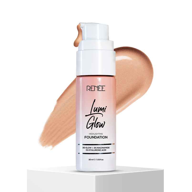 RENEE Lumi Glow Highlighting Liquid Foundation | Lightweight, Buildable, 3D Glow | 03 Radiant Beige RENEE Lumi Glow Highlighting Liquid Foundation | Lightweight, Buildable, 3D Glow | 03 Radiant Beige