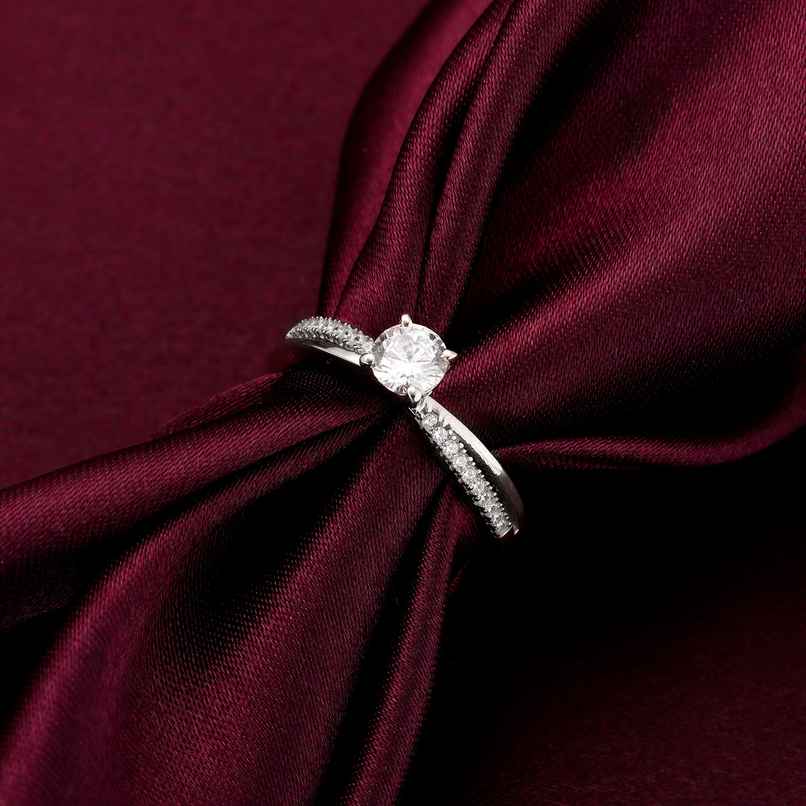 Giva Silver Zircon Layered Ring Giva Silver Zircon Layered Ring