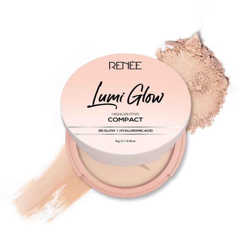 RENEE Lumi Glow Highlighting Compact | Medium Coverage, Dewy Finish, 3D Glow | 01 Velvet Vanilla RENEE Lumi Glow Highlighting Compact | Medium Coverage, Dewy Finish, 3D Glow | 01 Velvet Vanilla