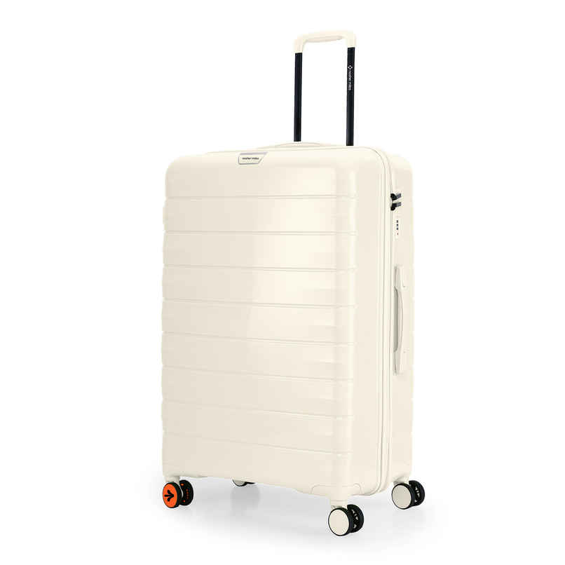 Nasher Miles Vienna Check-In Hardside Polypropylene 28 Inch-75 cm Trolley Bag- Cream