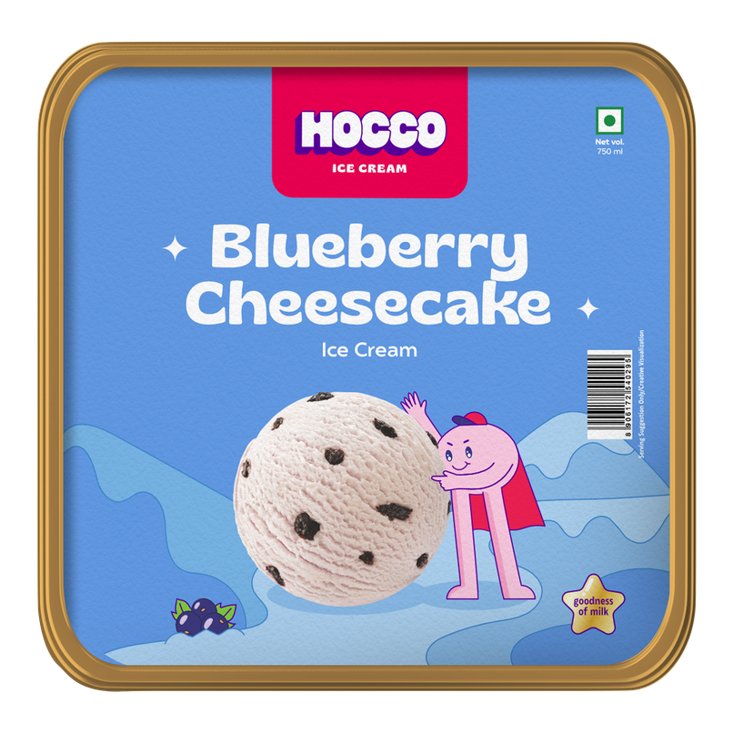 Hocco Blueberry Cheesecake Ice Cream Tub