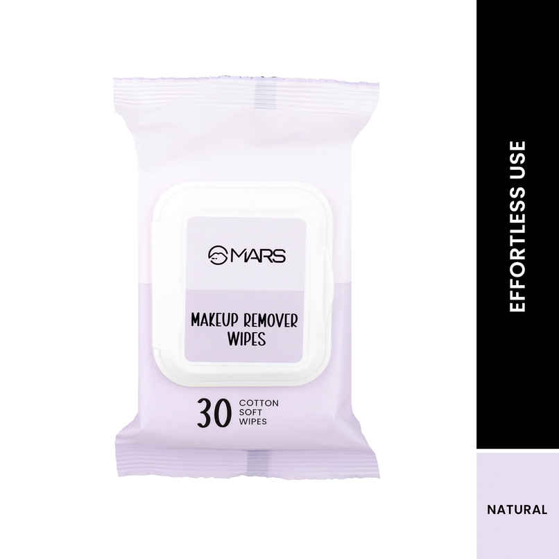 MARS Cosmetics Makeup Remover Wet Wipes For Face 30 Cotton Soft Wipes 1.0 PIECE