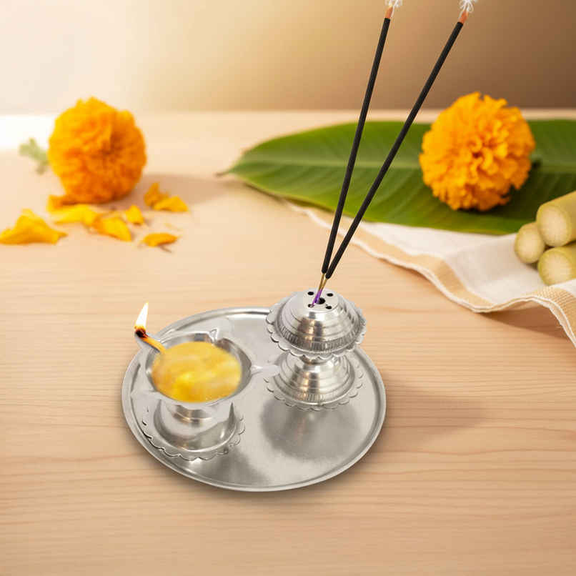 Mini Agarbatti Diya Thali | Shubhkart