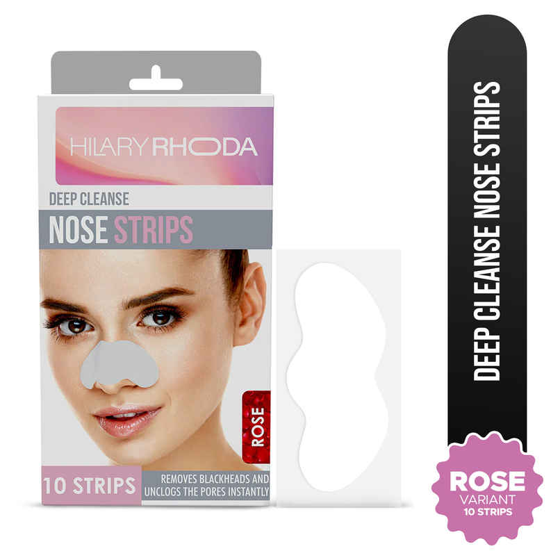 Hilary Rhoda Deep Cleanse Nose Strips | Removes Blackheads & Whiteheads | Rose - Shade 02 Hilary Rhoda Deep Cleanse Nose Strips | Removes Blackheads & Whiteheads | Rose - Shade 02
