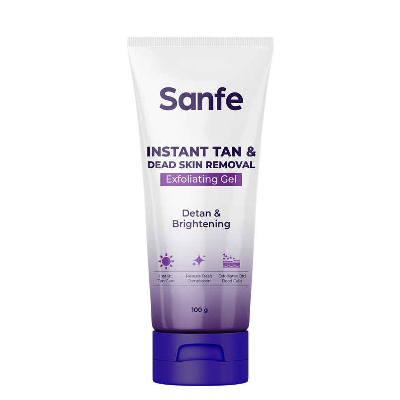 Sanfe Instant Tan & Dead Skin Removal Exfoliating Gel Smooth & Bright Skin Sanfe Instant Tan & Dead Skin Removal Exfoliating Gel Smooth & Bright Skin