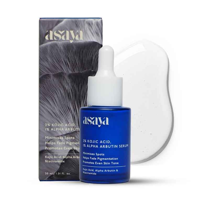 Asaya 2% Kojic Acid Face Serum With 1% Alpha Arbutin Anti Pigmentation Serum for Blemishes and Scar