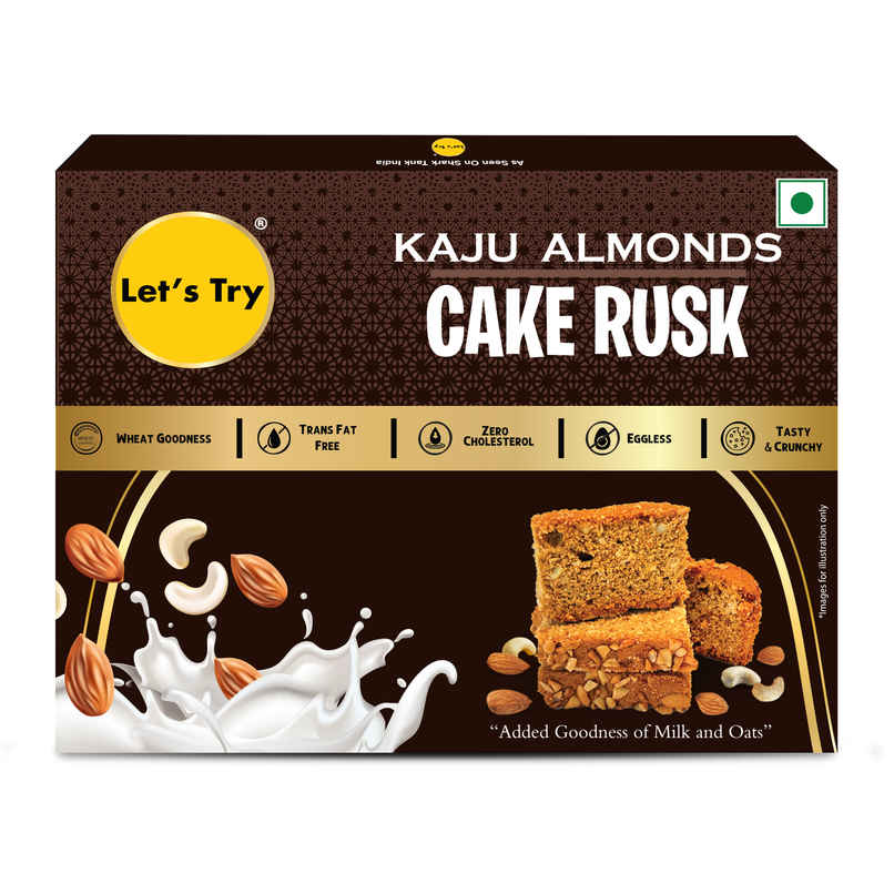 Let's Try Kaju Almond Cake Rusk With Goodness Of Milk & Atta Let's Try Kaju Almond Cake Rusk With Goodness Of Milk & Atta
