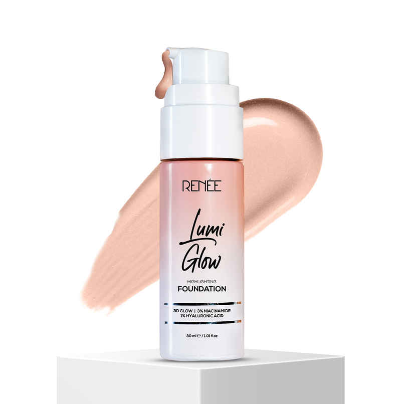 RENEE Lumi Glow Highlighting Liquid Foundation | Lightweight, Buildable, 3D Glow | 01 Satin Ivory RENEE Lumi Glow Highlighting Liquid Foundation | Lightweight, Buildable, 3D Glow | 01 Satin Ivory