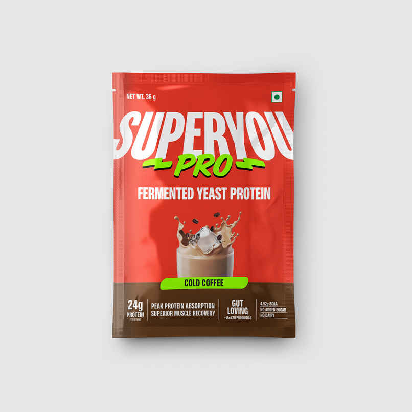 SuperYou Pro Fermented Yeast Protein- Coffee | 24g Protein | 4.92g BCAA