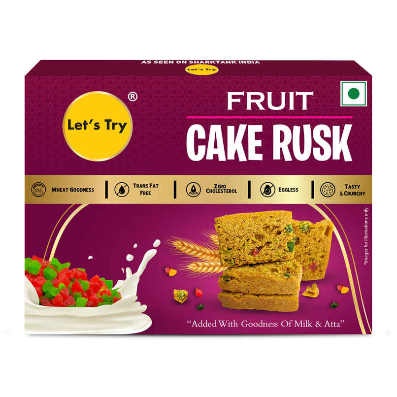 Let's Try Fruit Cake Rusk With Goodness Of Milk & Atta Let's Try Fruit Cake Rusk With Goodness Of Milk & Atta