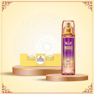 Engage W2 Perfume For Women, Floral & Fruity Fragrance, Skin Friendly (120ml) & Ferrero Rocher Gift Pack (50g) Combo Engage W2 Perfume For Women, Floral & Fruity Fragrance, Skin Friendly (120ml) & Ferrero Rocher Gift Pack (50g) Combo