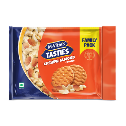 McVitie's Tasties Cashew and Almond Dry Fruit Biscuits | Preservative-free
