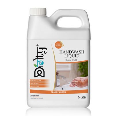 Diolty Hand Wash Protection From Germs Hand Wash Liquids Liquid Handwash (Orange) 5 l