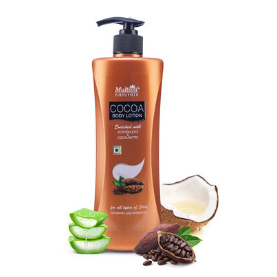 Multani Naturals Cocoa Body Lotion | Non Sticky Lightweight Formula | Moisture & Protect