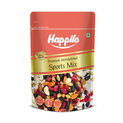 Happilo International Sports Mix|Almonds, Cashews, Raisins, Cranberries, Blueberries|Healthy Snack