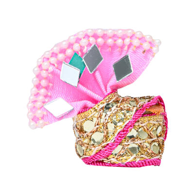 Laddu Gopal Glass Pagdi | Size 3 - Assorted | Krishna Janmastami Special (House Of Festivals)