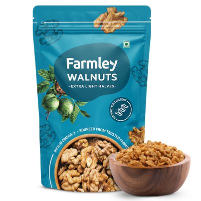 Farmley Premium Extra Light Halves Walnut (Akhrot) Kernels