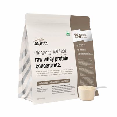 The Whole Truth Unflavoured Whey Protein Concentrate (26g Protein Per Scoop)