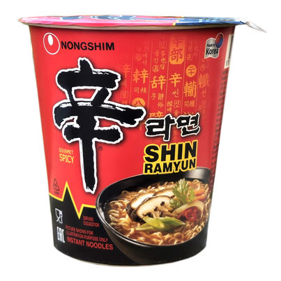 Nongshim Korean Shin Ramyun Cup Noodle Soup Non Veg