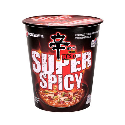 Korean Nongshim Shin Red Super Spicy Cup Veg