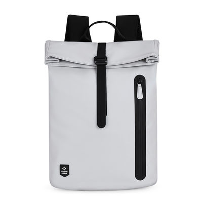 Nasher Miles Chelsea 28 L Top-open, Polyurethane Laptop Backpack for College and School- Grey Nasher Miles Chelsea 28 L Top-open, Polyurethane Laptop Backpack for College and School- Grey
