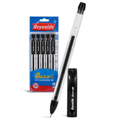 Reynolds Jiffy Gel Pen Set (5 Black Pens)