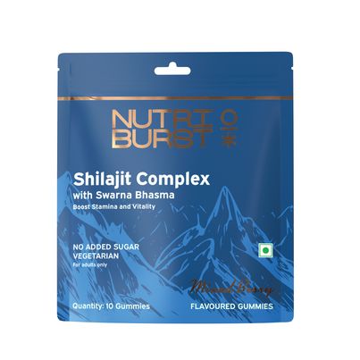 Nutriburst Shilajit Resin Gummies MixedBerry Flavor