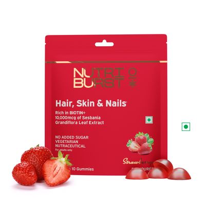 Nutriburst Biotin Gummies To Support Hair, Skin & Nail Growth