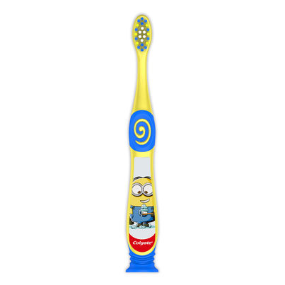 Colgate Kids (6+ years) Minion Toothbrush, Extra Soft with Tongue Cleaner - 1 Pc & Toothpaste