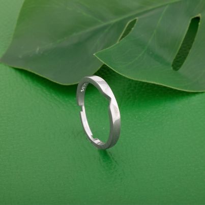 Giva Silver Classic Ring Band For Him