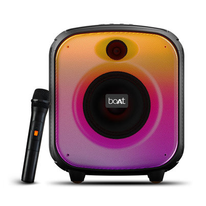 boAt PartyPal 63Pro Bluetooth Speaker with 30W Signature Sound,Customizable RGB LEDs | Midnight Black boAt PartyPal 63Pro Bluetooth Speaker with 30W Signature Sound,Customizable RGB LEDs | Midnight Black