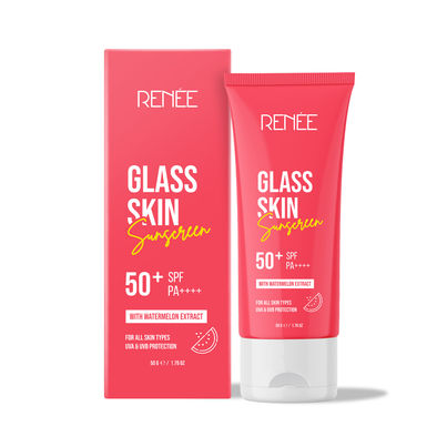 Renee Glass Skin Gel Sunscreen SPF 50 | UVA & UVB Protection, Zero White Cast Renee Glass Skin Gel Sunscreen SPF 50 | UVA & UVB Protection, Zero White Cast