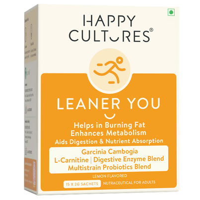 Happy Cultures Leaner You | Weight Loss Solution | Probiotics + L-Carnitine | 15pcs