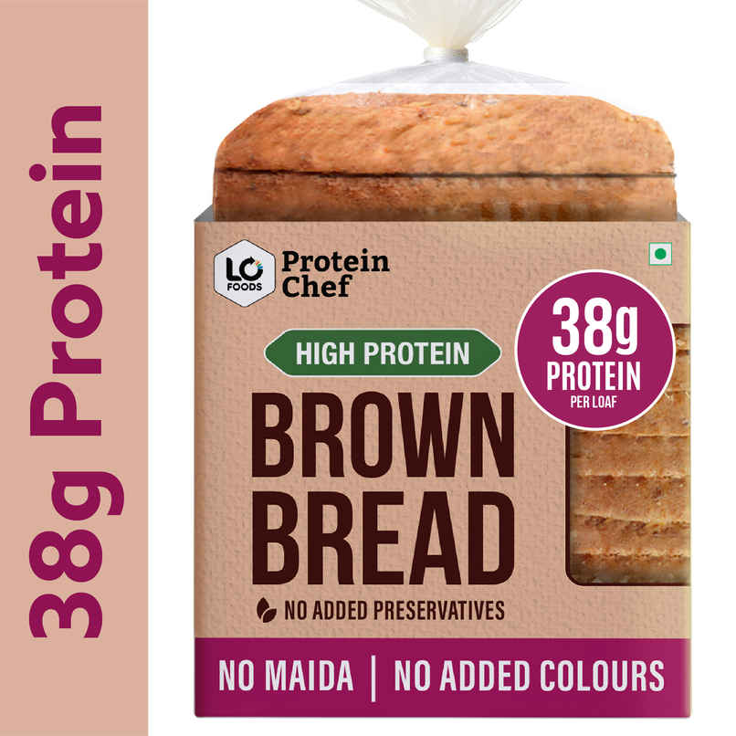 Protein Chef High Protein Brown Bread - No Maida Atta Bread