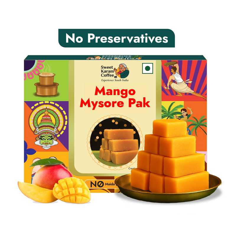Sweet Karam Coffee Mango Mysore Pak by Sweet Karam Coffee - No Preservatives