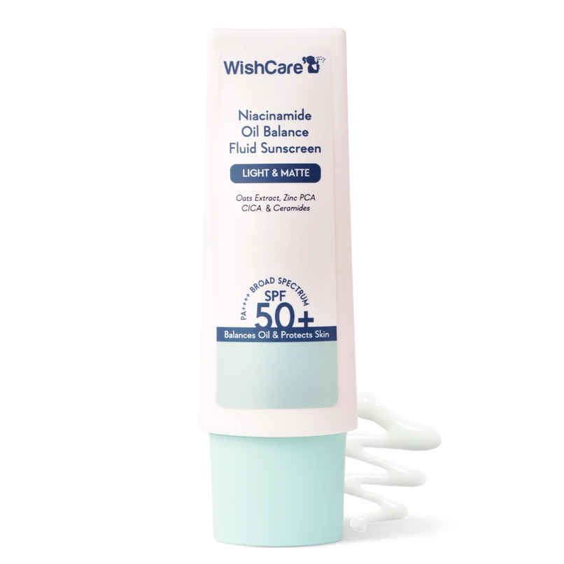Wishcare Niacinamide Oil Balance Fluid Sunscreen SPF 50 PA++++ - Light & Matte