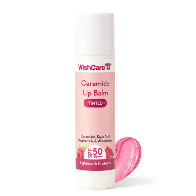 Wishcare Tinted Ceramide Lip Balm With SPF 50 PA+++ - Kojic Acid & Niacinamide