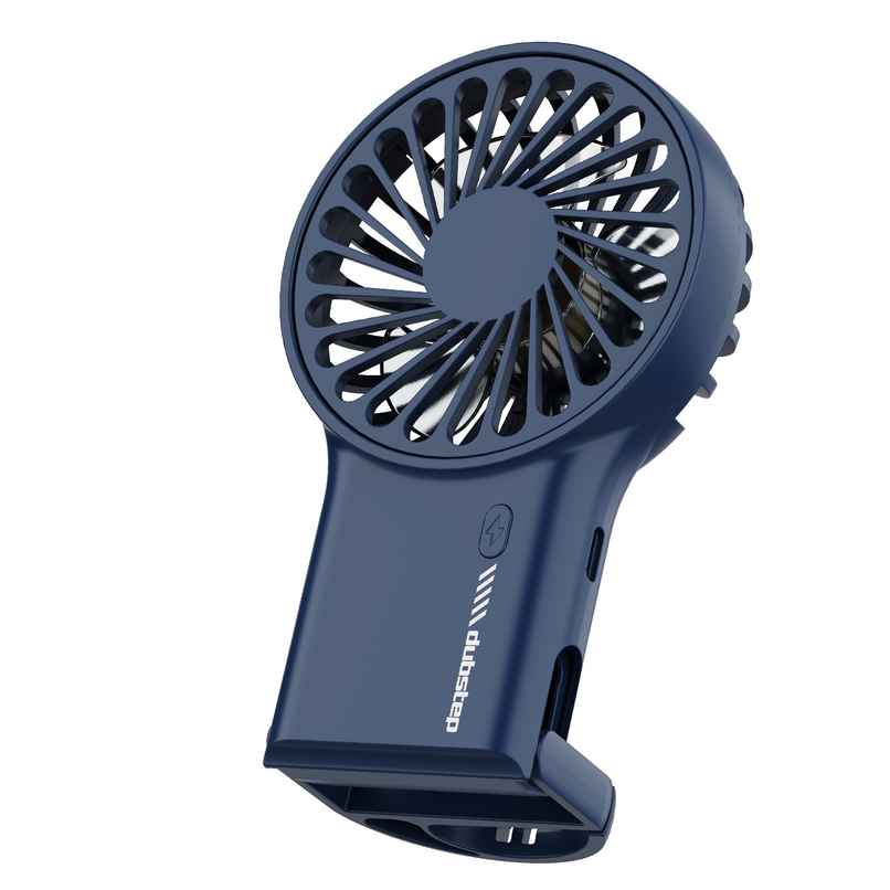 Dubstep 5Watt Flo-F1 Mini Handheld USB Rechargeable Desk Cooling Fan with 3x Speed Mode, Foldable Hook & Stand, 8000 RPM, 3 Speed, Powerful Mini Fan for Travel, Office, Kitchen, Lightweight & Quiet - Blue Dubstep 5Watt Flo-F1 Mini Handheld USB Rechargeable Desk Cooling Fan with 3x Speed Mode, Foldable Hook & Stand, 8000 RPM, 3 Speed, Powerful Mini Fan for Travel, Office, Kitchen, Lightweight & Quiet - Blue