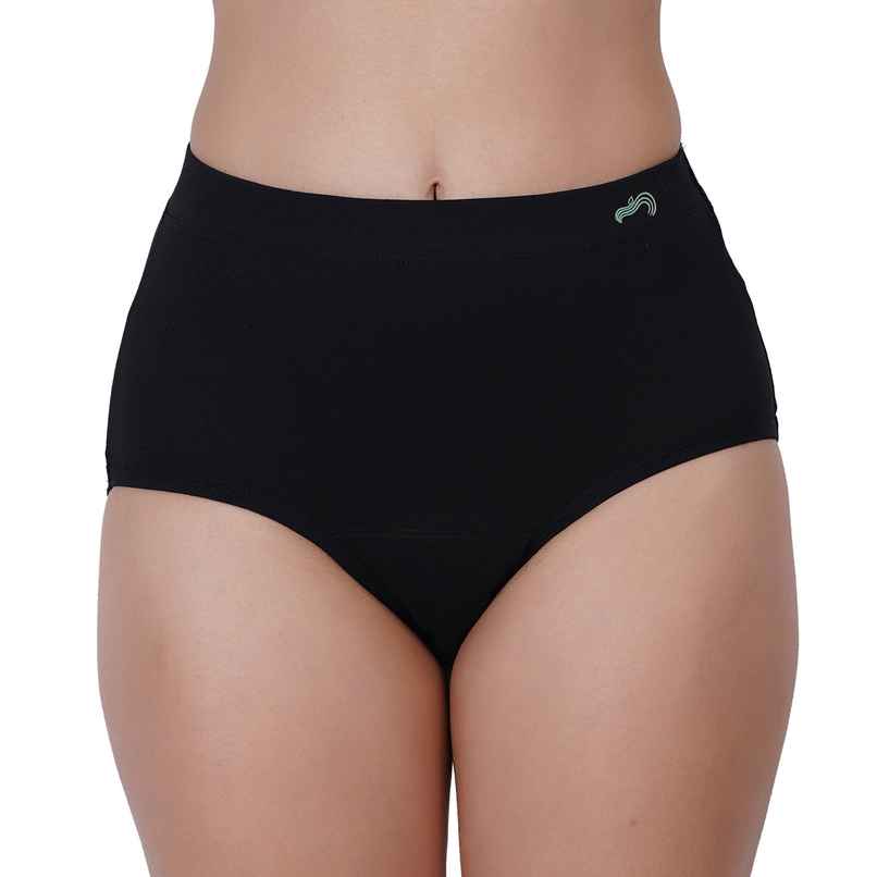 Fabpad Reusable High Waist Black Panties for Periods and Urine Leaks | Size | 4XL