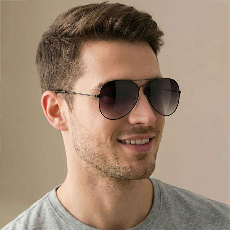 NuVew Unisex Aviator Sunglasses | Grey | Large NuVew Unisex Aviator Sunglasses | Grey | Large