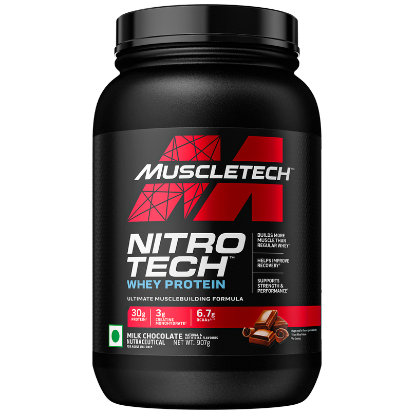 MuscleTech Nitrotech Whey Protein Powder | Milk Chocolate