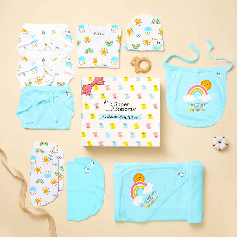 SuperBottoms Newborn Baby Gift Set (0-3Months) | Clothing Gift Set Pack Of 11
