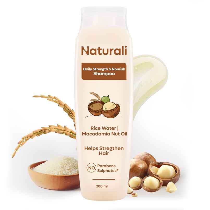 Naturali Daily Strength & Nourish Shampoo With Rice Water & Macadamia Nut Oil Naturali Daily Strength & Nourish Shampoo With Rice Water & Macadamia Nut Oil