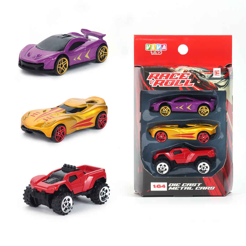 Race N Roll 1:64 Metal Die Cast Car | Mc.ch.tr | Pack of 3 Race N Roll 1:64 Metal Die Cast Car | Mc.ch.tr | Pack of 3