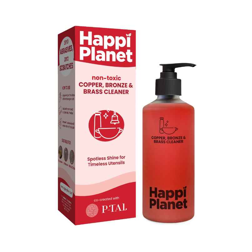 Happi Planet Copper | Bronze And Brass Cleaner | Zero Abrasives | Zero Scratches | Non-Toxic