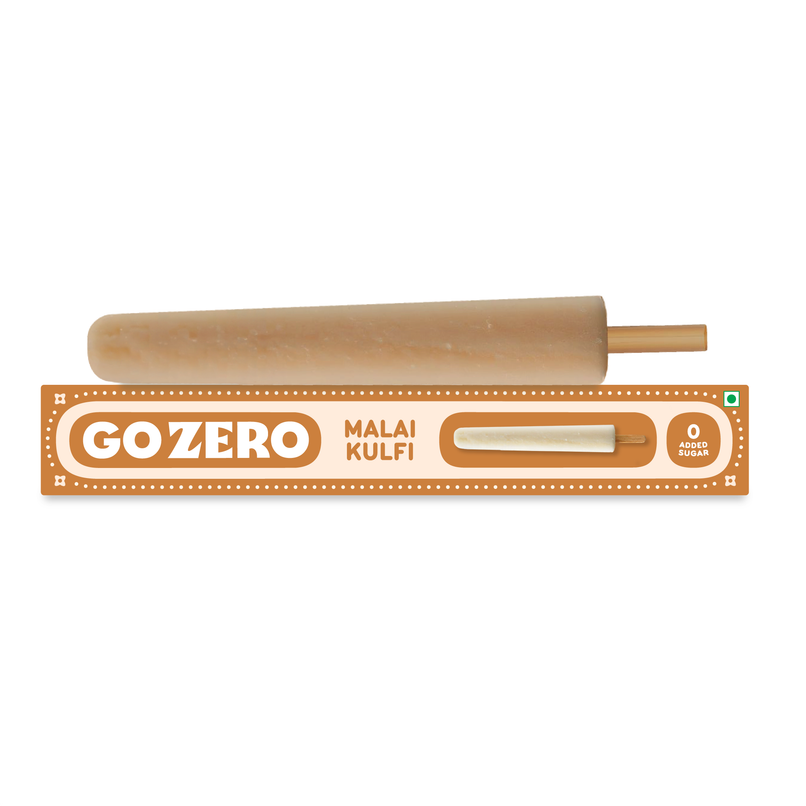 Go Zero Malai Kulfi Low Calorie Guilt Free Ice Cream Stick