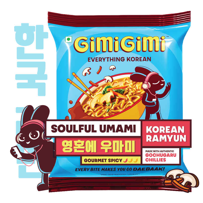 Gimi Gimi - Soulful Umami - Veg Korean Ramen Noodles Gimi Gimi - Soulful Umami - Veg Korean Ramen Noodles