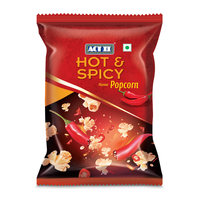 Act Ii Ready To Eat Hot And Spicy Popcorn