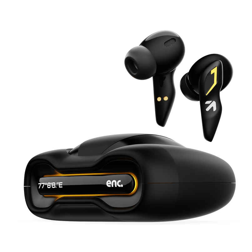GOBOULT (Formerly Boult) Ember Quad Mic ENC | 48H Battery | Bluetooth 5.3 Headset | Black